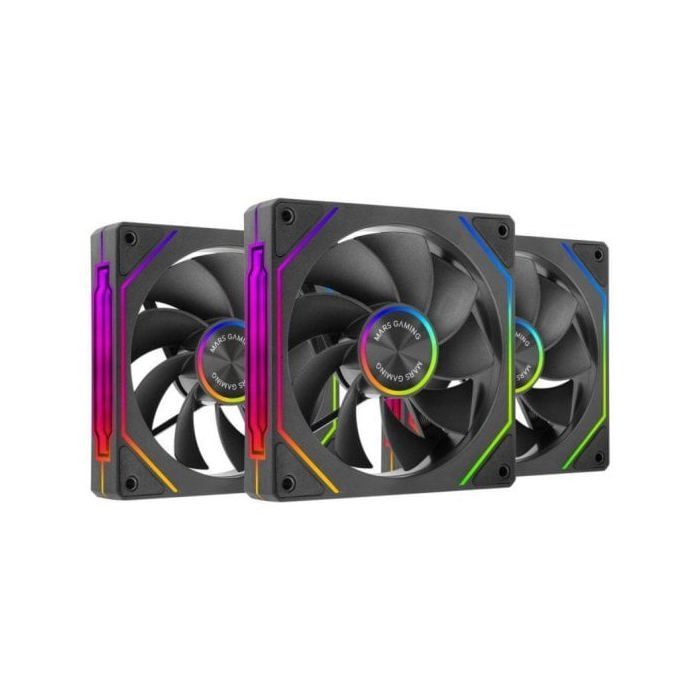 Ventilador suplementario Mars Gaming MF-LINKFINITYKIT2R 120mm 1800RPM Infinity Mirror ARGB PWM