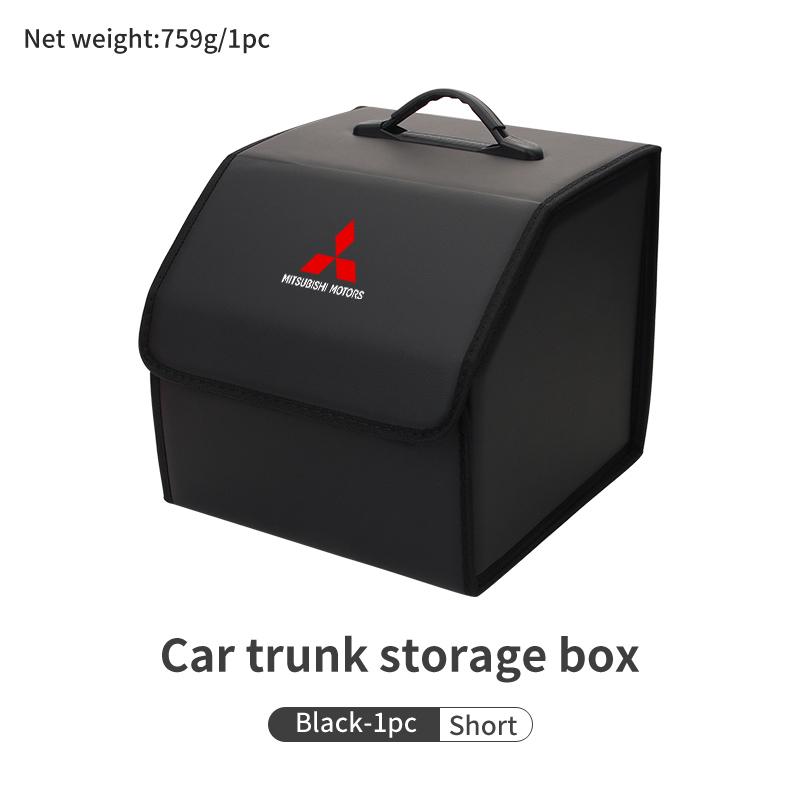 Tragbare Griff Auto Kofferraum Aufbewahrungstasche Wasserdicht PU-Leder Für Mitsubishi Outlander Lancer L200 ASX Pajero Grandis Eclipse