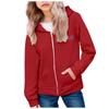 Kids Fashion Women's Lightweight Long Sleeve Zipper Hoodie Printed Hoodie With Pockets