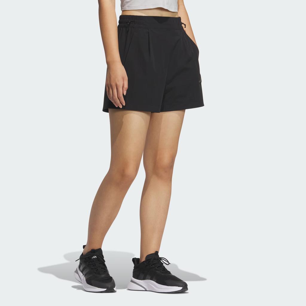 Adidas Modern Tech Woven Comfortable Fashion Versatile Three-Quarter Casual Shorts Women shorts Black JM8826