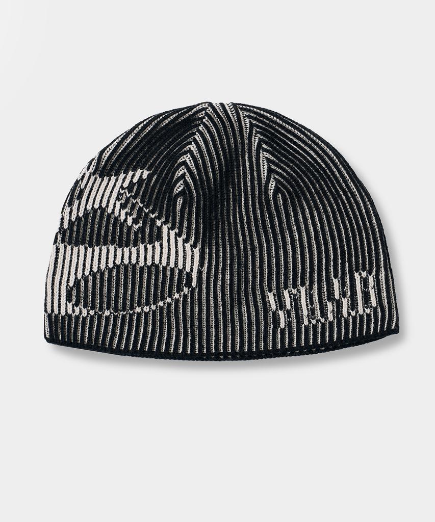 Dimiteulibeullaeg Vlad Symbol Logo Two-Tone Knit Beanie_Black