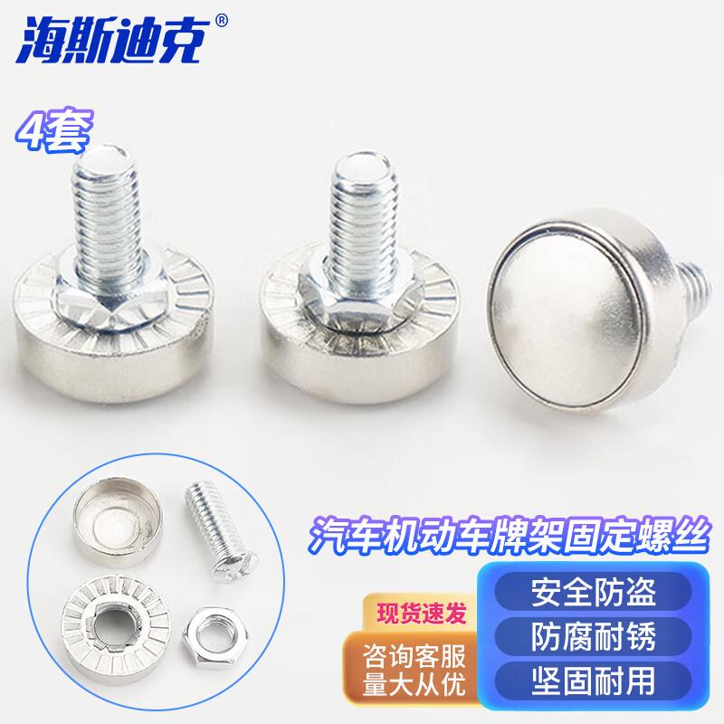 Car License Plate Fixing Screws and Anti-Theft Clips