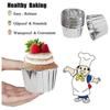 50 Pieces Aluminum Foil Baking Molds, Cupcake Boxes, Mini Cupcake Mold