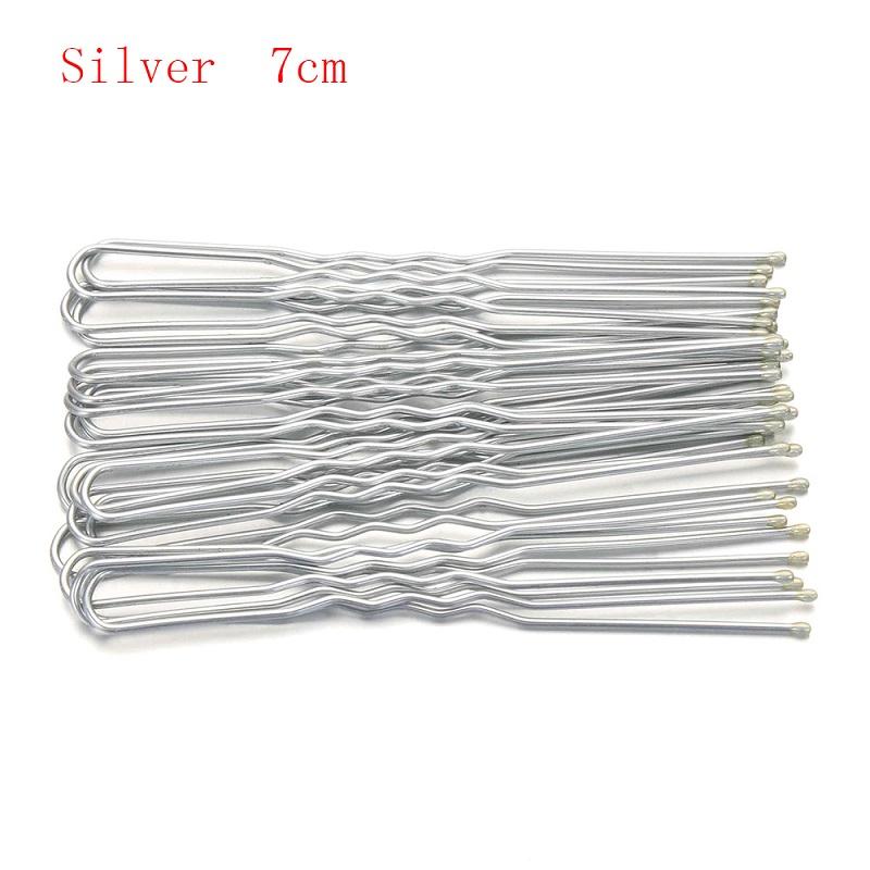 5/7cm 20Pcs U Shaped Hairpin Hair Clips Bobby Pins Metal Barrette Women Modeling Tools Bridal Hairstyle