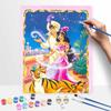 Disney Aladdin Jasmine DIY Oil Painting Art Painting Kit Home Wall Decor Handmade Gift for Romantic Couple Painting Lovers Art Project