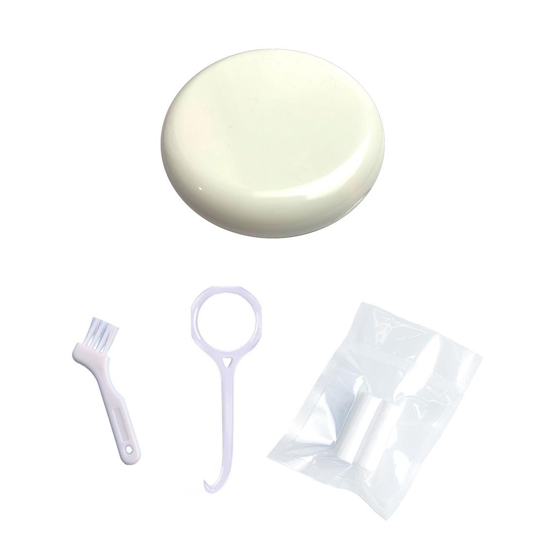 

Magnetic Tooth Case Set with Invisible Braces Removal Hook and Chewable Gum Brush, Individually Packaged