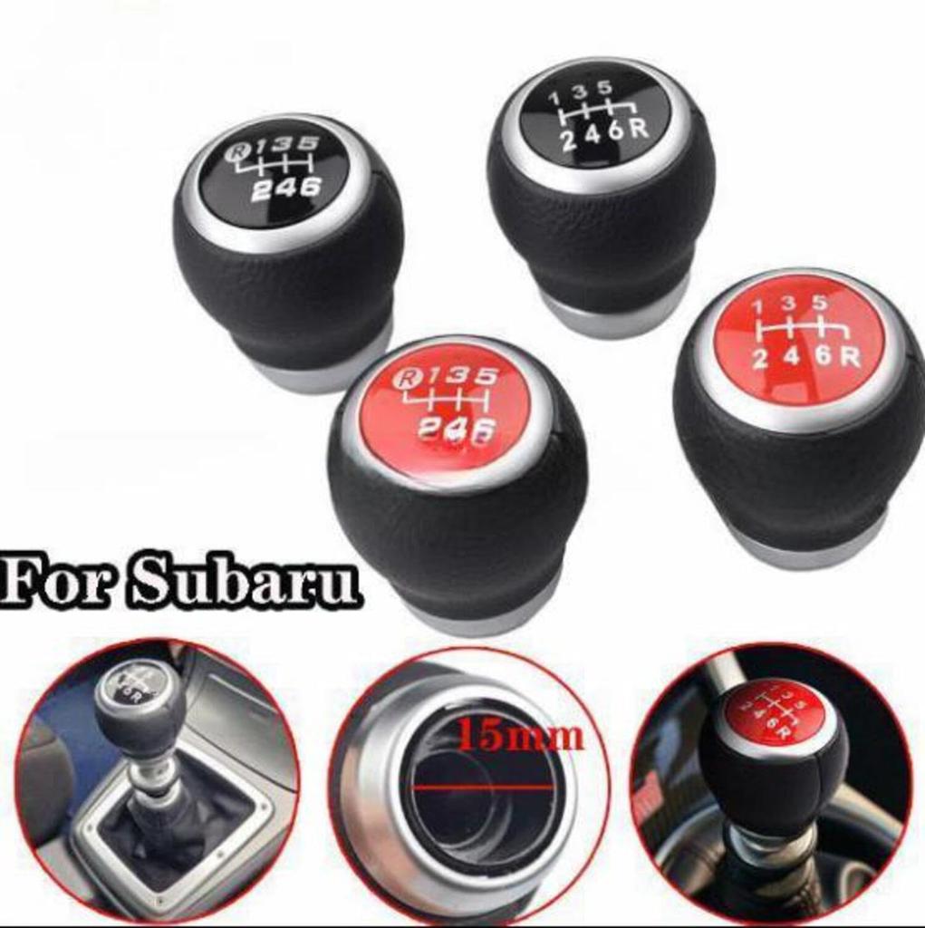 Manuální řadicí páka pro Subaru Impreza WRX GDB GRB GVB VAB se 6 rychlostmi (Červené prošívání)