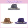 Wool Felt Jazz Hat With Wide Brim For Women And Men Sun Protection And Style