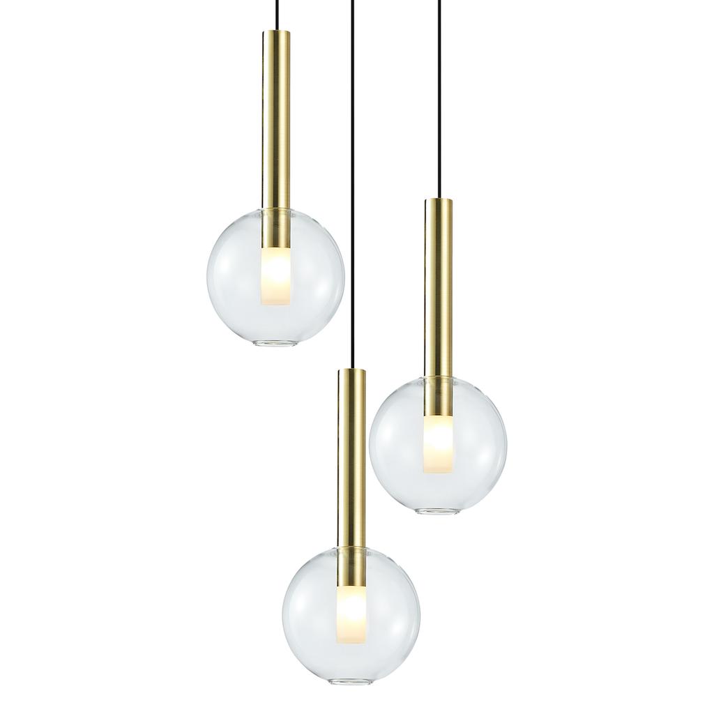 Lampa Wisząca Niko 3 G9 Złoty Milagro Ml0332