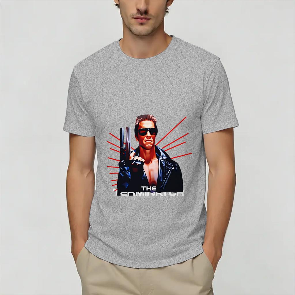 Terminator 80s T Shirt Summer Hipster TShirts Adult Cotton Breathable Plus Size Clothing Short Sleeve Classic Tops