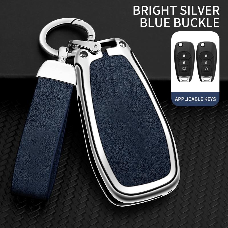 Zinc Alloy Car Key Case Cover Protector Shell For Chevrolet Cruze Cross Cobalt Captiva Spark Sonic Aveo Tracker Onix Rs Malibu