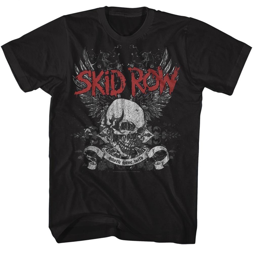 Skid Row Youth Gone Wild Skull Wings Men T Metal Band Music Merch XXXL