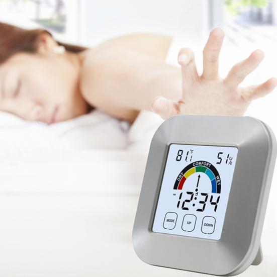 

Цифровой сенсорный термометр, измеритель влажности, гигрометр, часы с температурой