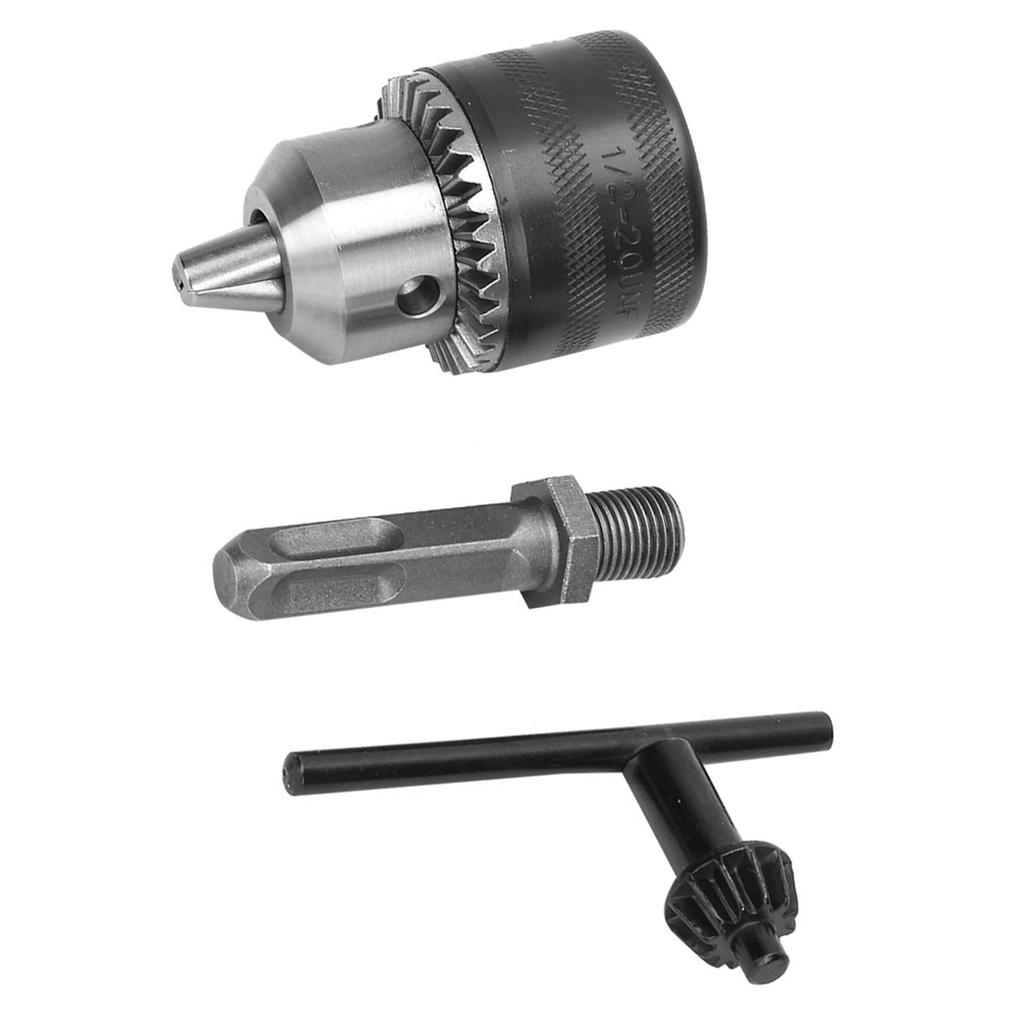 1.5‑13mm 1 2‑20UNF Key Type Drill Chuck with Square Shank Four Pit Conversion Connecting Rod