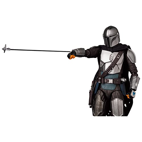 Medicom Toy MAFEX No. 200 The Mandalorian Ver. 2.0 Action Figure, Approximately 160mm Tall, Non-Scale, Pre-painted