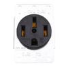 A25F-125/250 Volt, 3-Pole 4-Wire 14-50R Receptacle Up To 50 Amps Suitable For Electric Vehicles, Rvs And Large Appliances
