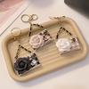 Fashion Flower Camellia Pendant Gifts Souvenirs Bag Charm
