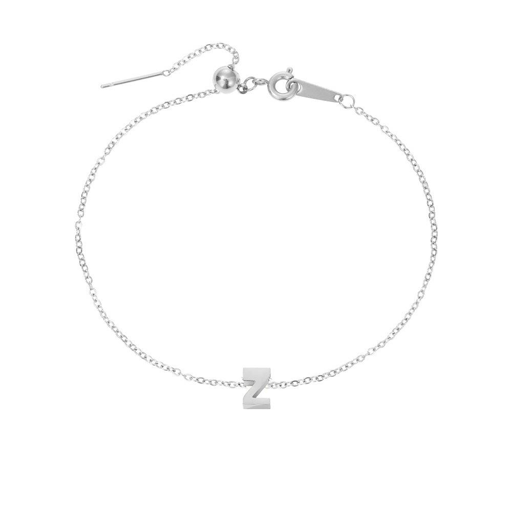 Gold-Plated Titanium Steel DIY Name Bracelet for Women – Versatile, Elegant Gift Jewelry