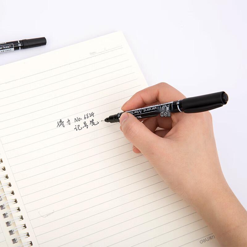 Deli 6824 Sida Dual-Tip Marker Pen