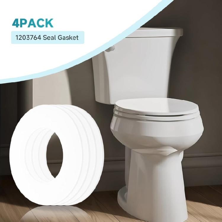 4pcs Soft Silicone Seal Toilet Washer Rubber Flushes Valves Seal Washer Household Bathroom Accessories