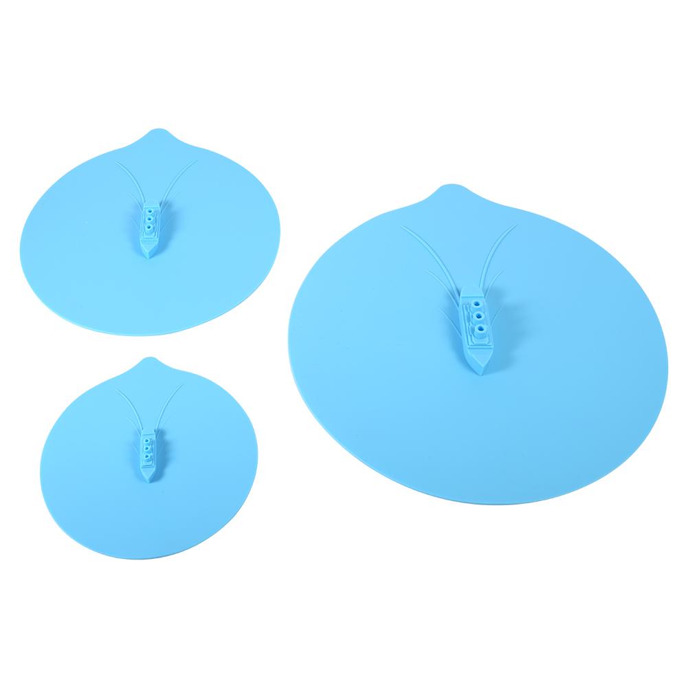 

Набор из 3 шт. Уникальный дизайн парохода Силиконовая крышка-уплотнитель для кастрюли, кружки, чашки Кухонные гаджеты Синий