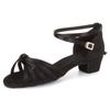Low Heel 3.5cm Girls Kids Latin Dance Shoes Soft Sole Women Adult Silk Salsa Chacha Ballroom Dance Shoes