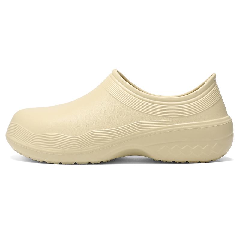 

Fashion Thick Soled Height Increase Men Chef Shoes Oil Proof Waterproof Kitchen Cook Shoes Clogs Work Hospital Anti Slip Sandals Unisex 38-39