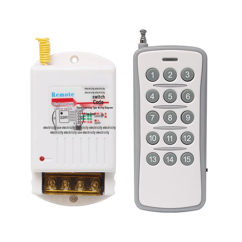 High-Power Submersible Pump with Smart Wireless Remote and Light Control, 220V Multi-Channel Wiring-Free Power Supply