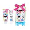 Moomin Lip Balm and Hand Cream Gift Set: Wild Rose Scent of Moomin Valley (Moisturizing Gift Set with Ribbon)