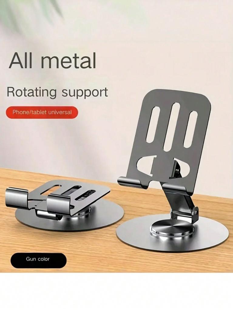 Vollmetall 360-Grad drehbarer stressabbauender Universalständer für Telefon und Tablet