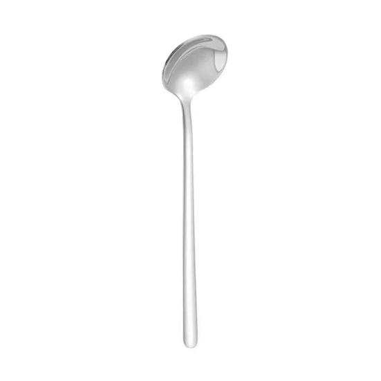 Stainless Steel Coffee Spoon Teaspoon for Round Small Dessert S серебряный