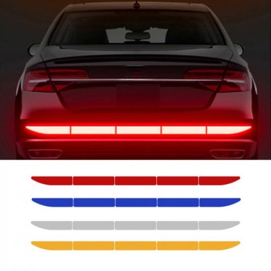 Car SUV Auto Reflective Strip Tape Bumper Warn Safety Sticker Decal Accessories