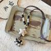 Retro Round Resin Necklace: Versatile, Fashionable High-End Clavicle Chain for Women