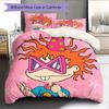 Rugrats Pattern Bedding Quilt Set Home Decoration Gift (1 * Duvet Cover + 2 * Pillowcase Without Core)