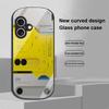 Machine Built-in For Apple IPhone 16 11 13 15 14 Pro Max 12 Mini 7 8 Plus XR X XS Elliptical Shaped Tempered Glass Phone Case