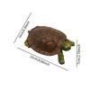 Garden Turtle Statue Joke Toy Lifelike Animal Sculpture Fake Tortoise Ornament for Outdoor Courtyard Pool Water Pond Decoration