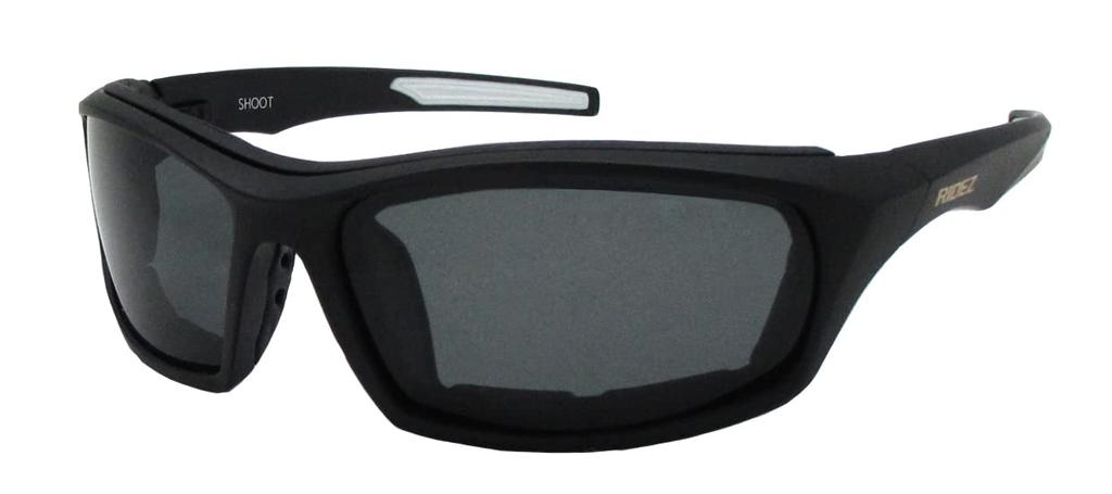 Sunglasses Eyewear SHOOT Bike Polarized Sunglasses with Windproof Pads Bicycle Smoke Free Size [RISE] Men's RS911-MATT BLACK/SMOKE