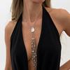 Hip-Hop Feng Shui Drop Love Fringed Necklace, Irregular Design Ccb Pendant Long Necklace