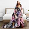 MJ King Of Pop Michael J-jackson Flannel Blanket  Throw Blanket for Couch Bed Decorative Fluffy Bedspread Sofa Bed Cover