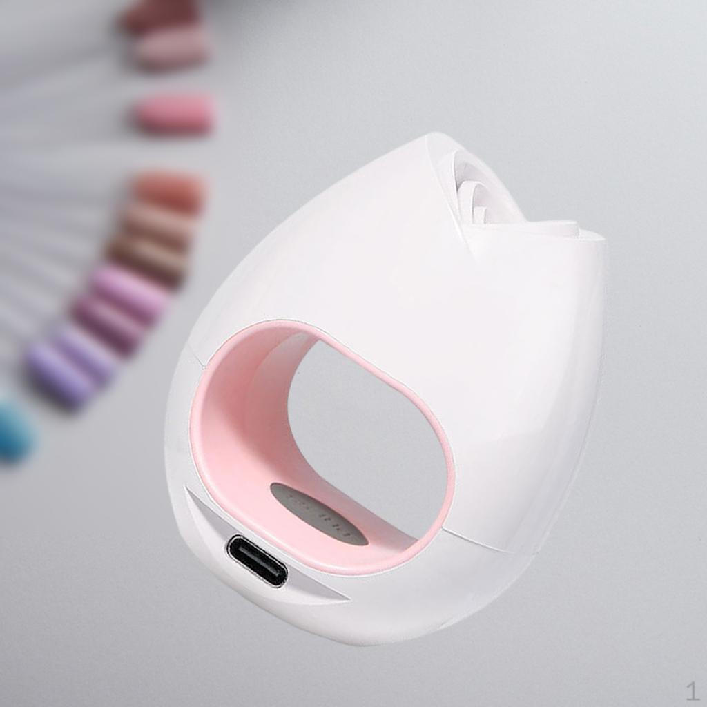Lamp, 16W Portable Nail Dryer, Single Finger Gel Curing Electric Manicure Mhines