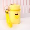 Storage Bag Cartoon Decor Earphone Keys Changes Coin Storage Bucket with Wrist Strap Zipper Closure Portable Keychain Bag Decoration Pendant