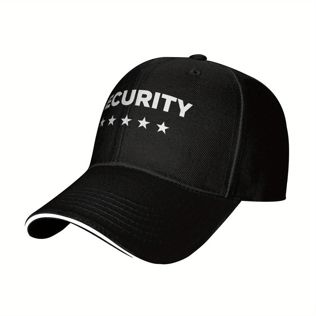 Security Print Casual Baseball Cap Spring Trucker Hat SunProof Hunting Camping Snapback Cap Women Men Streetwear