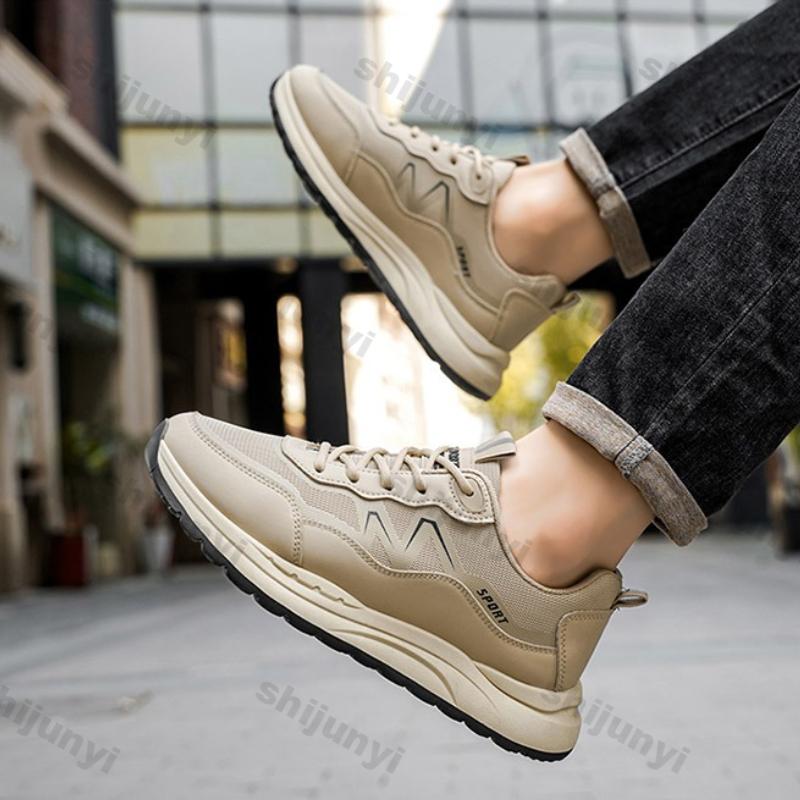 Fashion Men Shoes 2025 Spring Autumn New Fashion Comfortable Height Increase Casual Running Shoes Breathable Non Slip Platform Sneakers