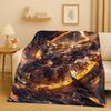 3D  Gundam Cartoon Robot Christmas Gift Flannel Blanket,Ultra Soft Warm Plush Throw for Home Bedroom Bed Sofa Cover Office