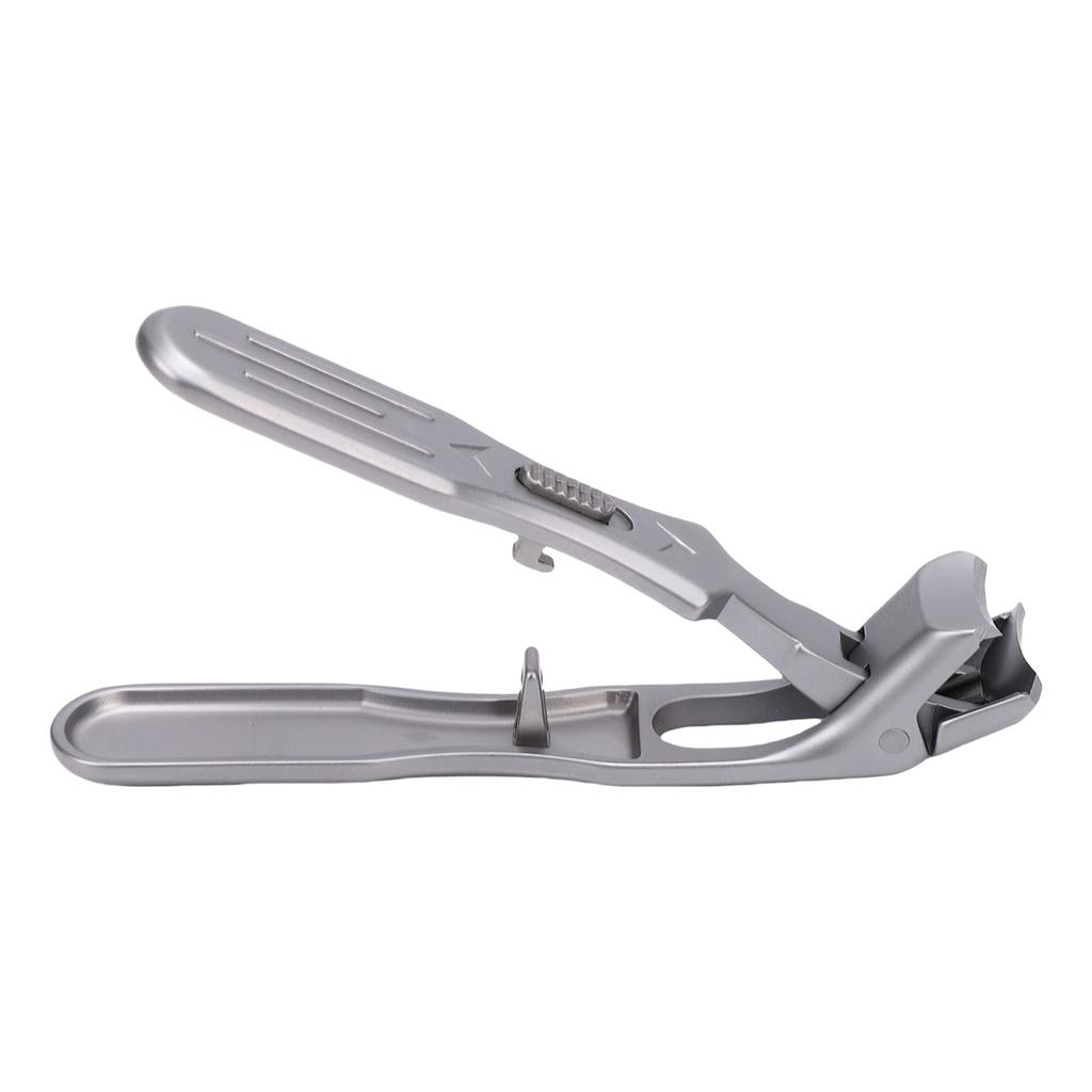 Angled Head Nail Clippers Long Handle Wide Jaw Opening Large Toe Nail Clippers Heavy Duty Stainless Steel Fingernail