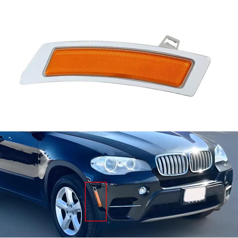 Amber Front Bumper Side Marker Reflector Right For BMW X5 E70 xDrive35i 2011-13