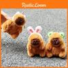 Frog Animal Headband Capybara Plush Keyring Pendant For Gift Accessories And