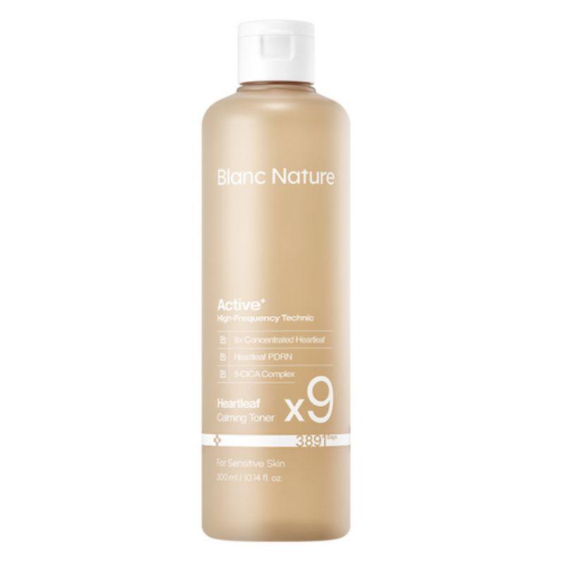 Blanc Nature 9X Concentrated Heartleaf Toner 300ml – Soothing & Balancing Facial Toner 1pcs