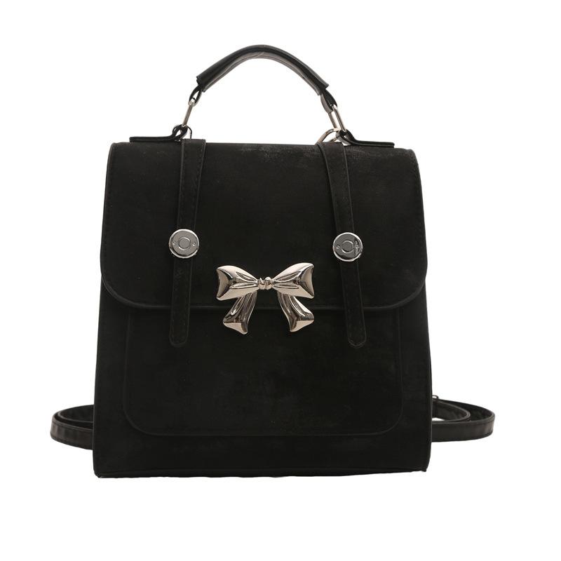 

Модный рюкзак Ins Wind Butterfly, женский, новинка 2024 года, весна-лето, модная мини-сумка через плечо с косым ремнем чёрный