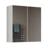 Pola Bathroom Cabinet 2 Doors Mirror White